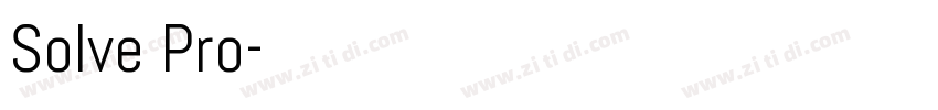 Solve Pro字体转换